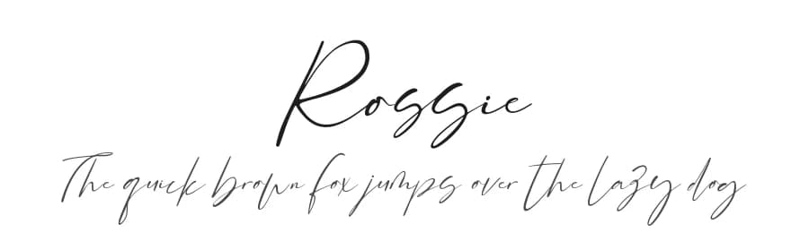 Rossie by BrandSemut — Script Handwritten Font — preview 1