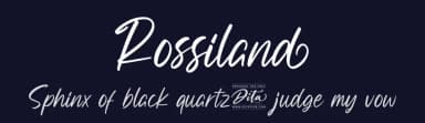 Rossiland by Ditatype — Script Handwritten Font — thumbnail 2