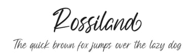 Rossiland by Ditatype — Script Handwritten Font — thumbnail 1