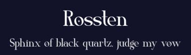 Rossten by Gilang Ternadho — Serif Font — thumbnail 2