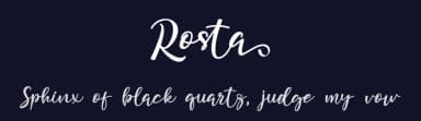 Rosta by GFR Creative — Script Handwritten Font — thumbnail 2