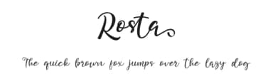 Rosta by GFR Creative — Script Handwritten Font — thumbnail 1