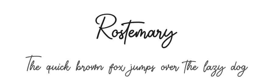 Rostemary by Almarkhatype — Script Handwritten Font