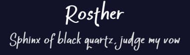Rosther by RantautypeStudio — Script Handwritten Font — thumbnail 2