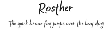 Rosther by RantautypeStudio — Script Handwritten Font — thumbnail 1