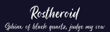 Rostheroid by Hendra Pratama — Script Handwritten Font — thumbnail 2