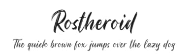 Rostheroid by Hendra Pratama — Script Handwritten Font — thumbnail 1