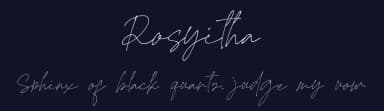 Rosyitha by Typegoals Labs — Script Handwritten Font — thumbnail 2