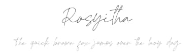 Rosyitha by Typegoals Labs — Script Handwritten Font — thumbnail 1