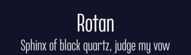 Rotan by Aku Fadhl — Sans Serif Font — thumbnail 2