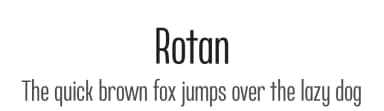Rotan by Aku Fadhl — Sans Serif Font — thumbnail 1
