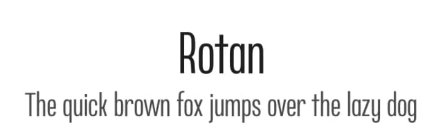 Rotan by Aku Fadhl — Sans Serif Font