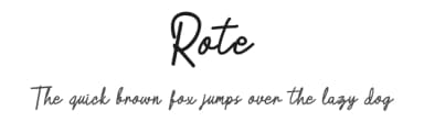 Rote by DawnCreative.id — Script Handwritten Font — thumbnail 1