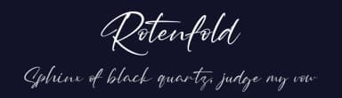 Rotenfold by HansCo — Script Handwritten Font — thumbnail 2
