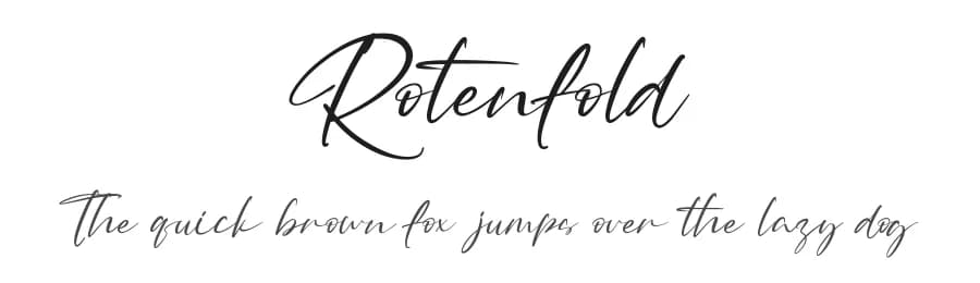 Rotenfold by HansCo — Script Handwritten Font — preview 1