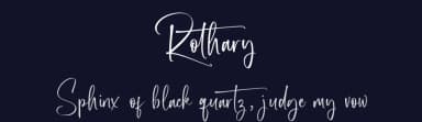 Rothary by Hanzel Space — Script Handwritten Font — thumbnail 2
