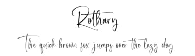 Rothary by Hanzel Space — Script Handwritten Font — thumbnail 1