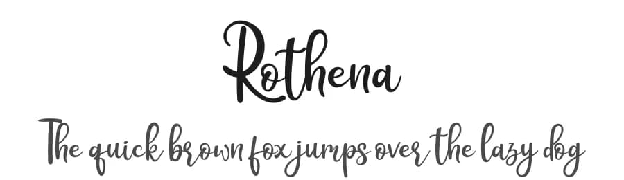 Rothena by Haksen Studio — Script Handwritten Font