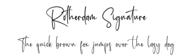 Rotherdam Signature by Letterena Studios — Script Handwritten Font — thumbnail 1