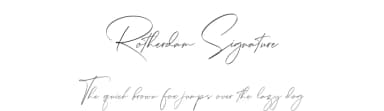 Rotherdam Signature by Perspectype Studio - Letterena.com — Script Handwritten Font — thumbnail 1