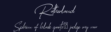 Rotherland by Marchtwentype — Script Handwritten Font — thumbnail 2