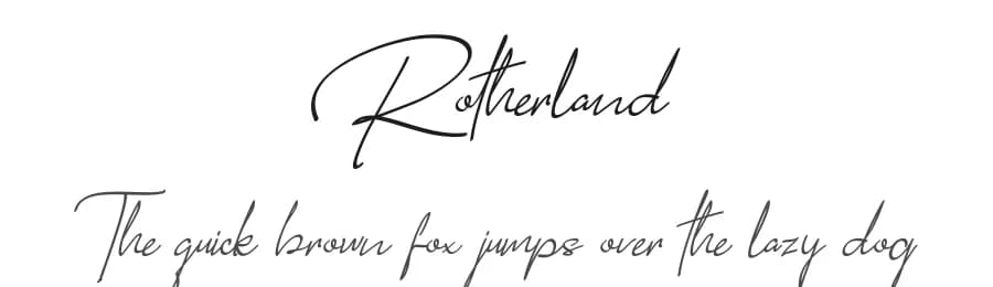 Rotherland by Marchtwentype — Script Handwritten Font