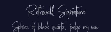 Rothwell Signature by XD Creative — Script Handwritten Font — thumbnail 2