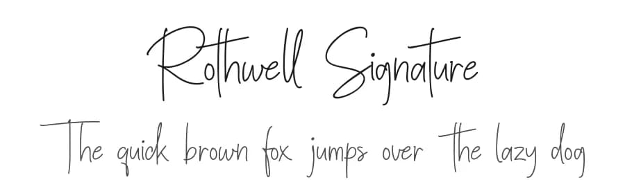 Rothwell Signature by XD Creative — Script Handwritten Font