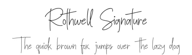 Rothwell Signature by XD Creative — Script Handwritten Font