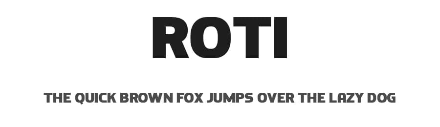 Roti by Faqih Fawaji — Sans Serif Font