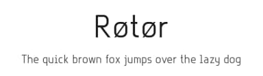 Røtør by Marc Beekhuis — Sans Serif Font — thumbnail 1