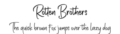 Rotten Brothers by Bluestype Studio — Script Handwritten Font — thumbnail 1