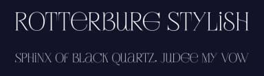 Rotterburg Stylish by Typetemp Studio — Serif Font — thumbnail 2