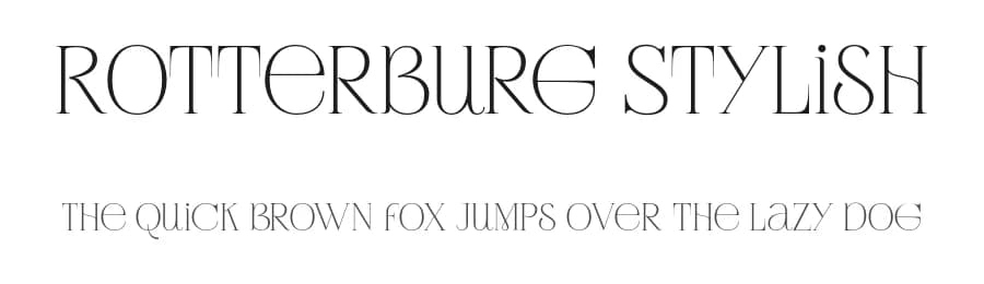 Rotterburg Stylish by Typetemp Studio — Serif Font