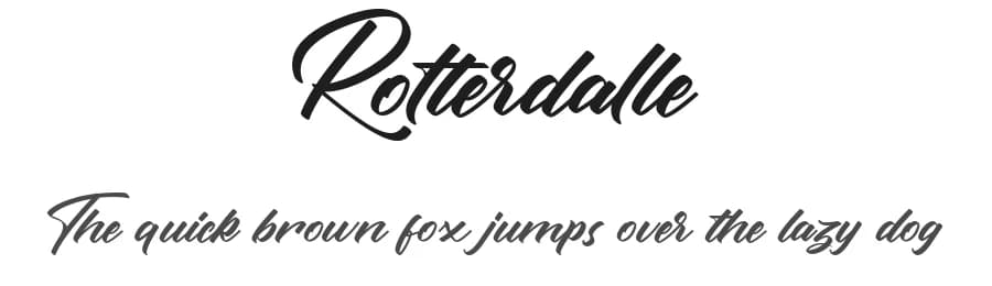Rotterdalle by Ketikata Studio — Script Handwritten Font