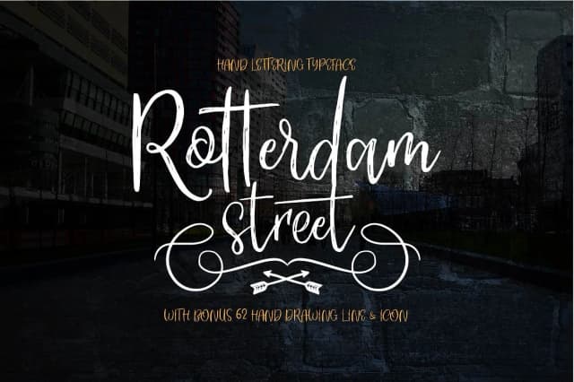 Rotterdam Street Font by Motypeidea — Script Handwritten Font