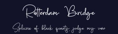 Rotterdam Bridge by Stefani Letter — Script Handwritten Font — thumbnail 2