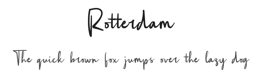 Rotterdam by Graphicfresh — Script Handwritten Font