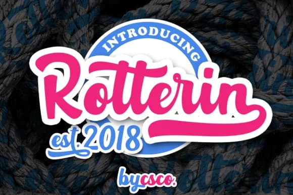 Rotterin Script Font by craftsupplyco — Script Handwritten Font — preview 1