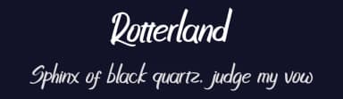 Rotterland by Motokiwo — Script Handwritten Font — thumbnail 2