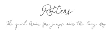Rotters by Monoco Type Foundry — Script Handwritten Font — thumbnail 1