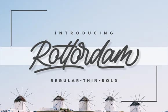 Rottordam Font by InspiraType — Script Handwritten Font