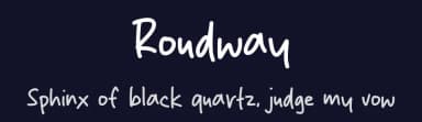 Roudway by MJType — Script Handwritten Font — thumbnail 2