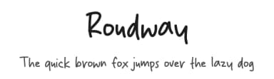 Roudway by MJType — Script Handwritten Font — thumbnail 1