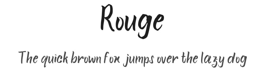 Rouge by Chintia — Script Handwritten Font