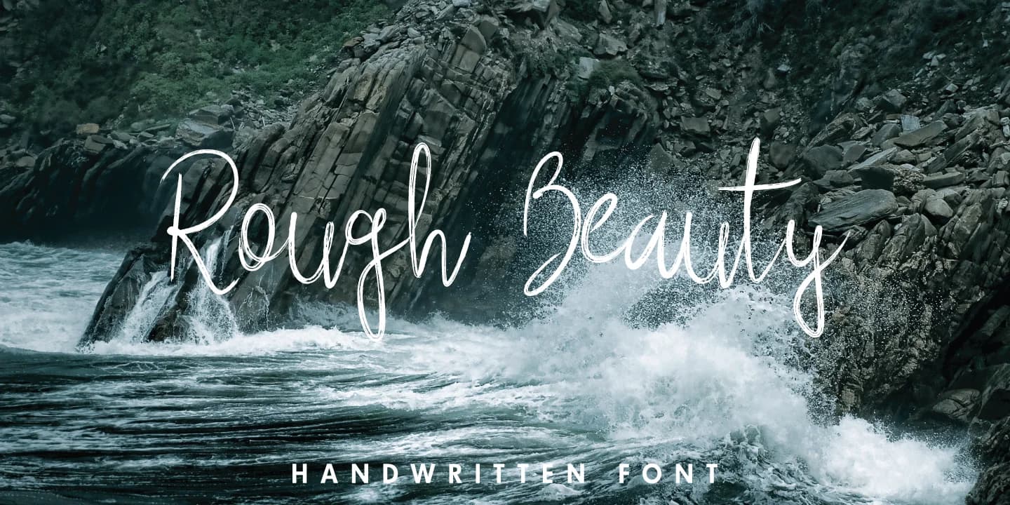 Rough Beauty Font by Pedro Alexandre Teixeira — Script Handwritten Font