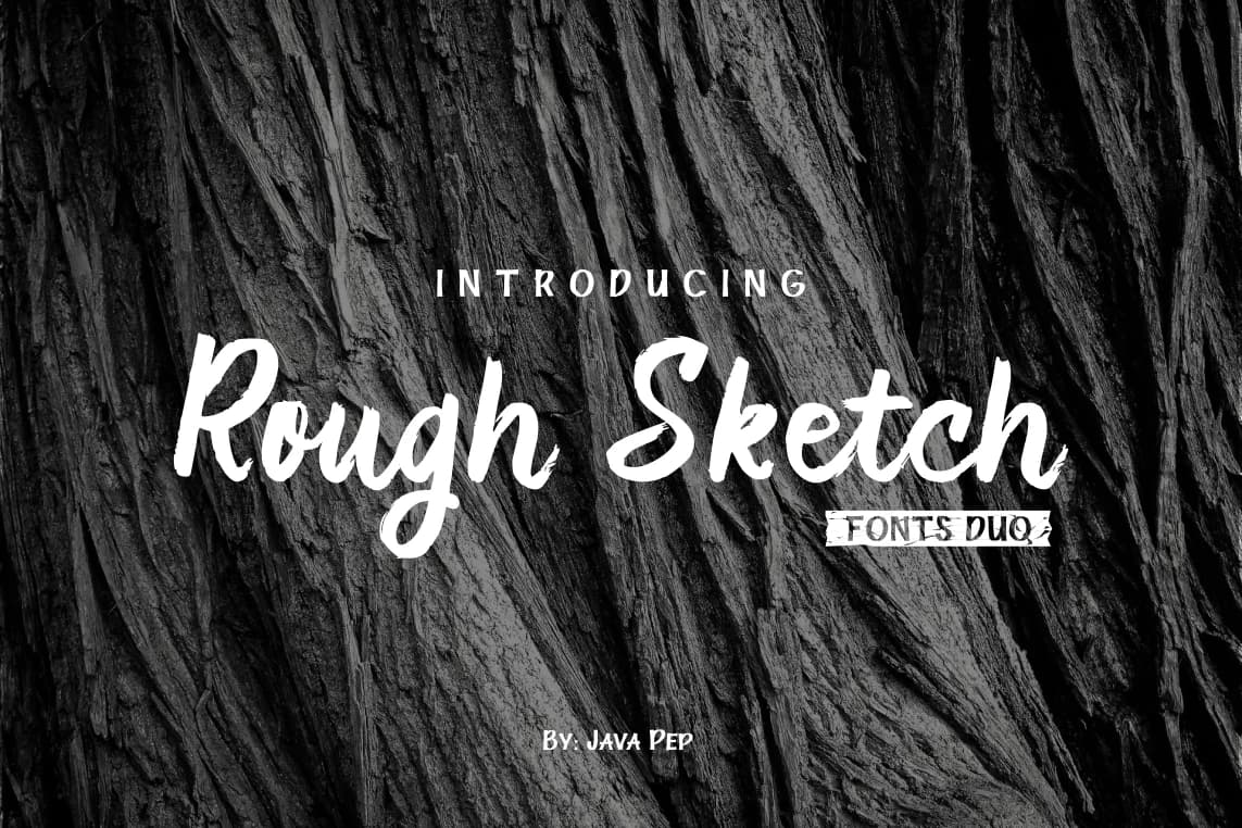 Rough Sketch Font by JavaPep — Script Handwritten Font