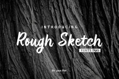 Rough Sketch Font by JavaPep — Script Handwritten Font — thumbnail 1
