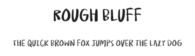 Rough Bluff by Pizzadude — Script Handwritten Font