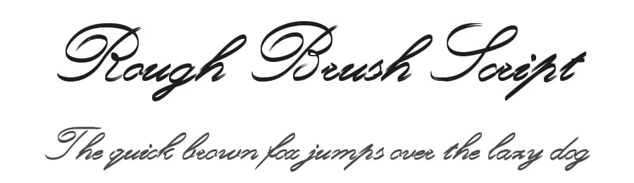 Rough Brush Script by Isaac K — Script Handwritten Font